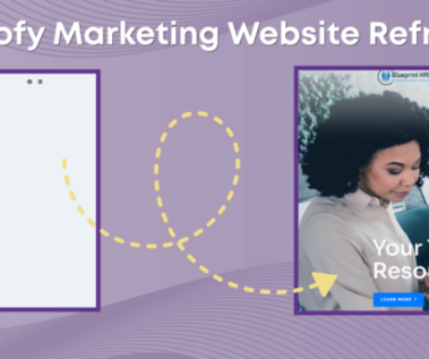 website refresh for Blueprint HRM from Mottofy Marketing
