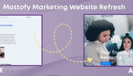 website refresh for Blueprint HRM from Mottofy Marketing